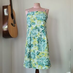 Vintage The Limited Cotton Stretch Floral Dress 8